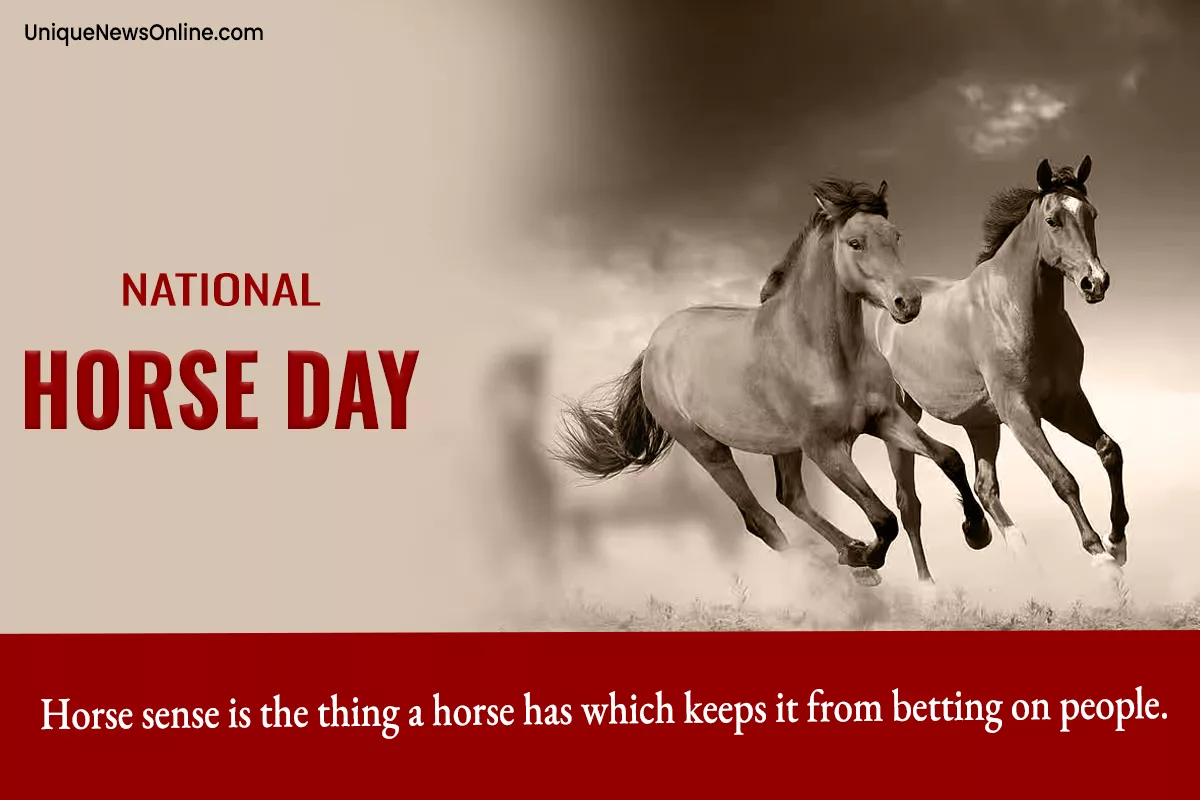 National Horse Day 2023 Quotes, Images, Messages, Wishes, Banners, Cliparts and Captions