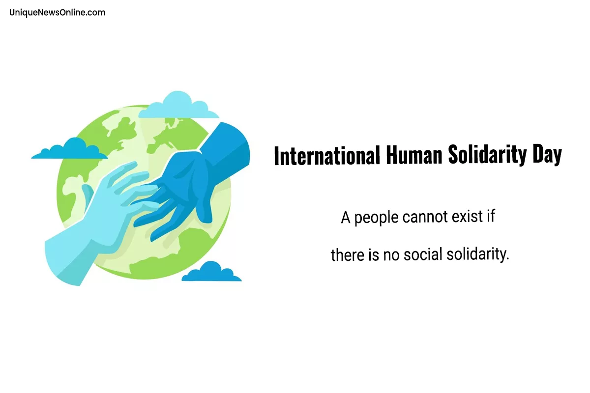 International Human Solidarity Day 2023 Theme, Quotes, Images, Messages, Posters, Banners, Greetings, Sayings, Cliparts and Instagram Captions