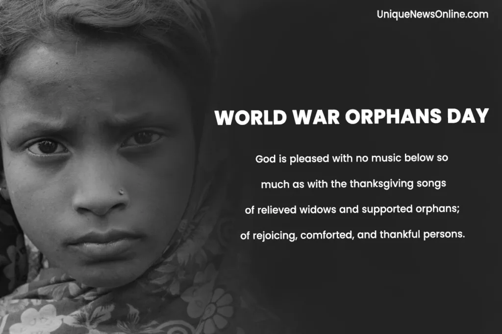 World War Orphans Day 2024 Theme