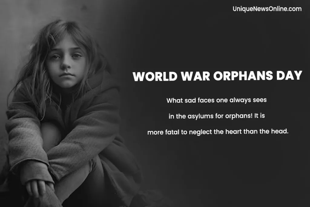 World War Orphans Day Messages