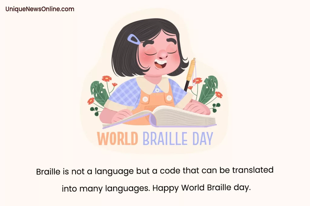 World Braille Day Greetings