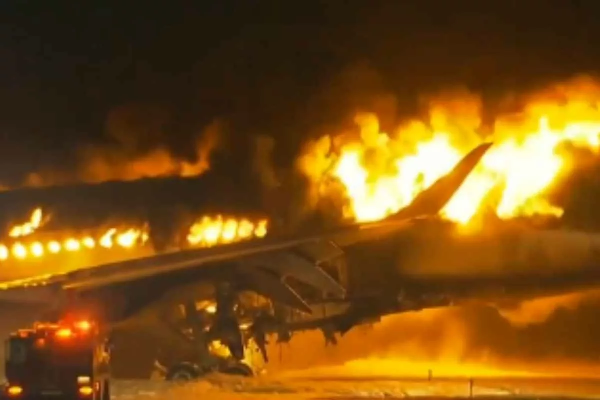 Japan Airlines: Hundreds escape miraculously As Plane Turns into an inferno