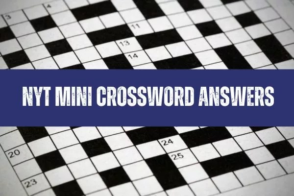 "With 9-Across, street sign with an arrow" Latest NYT Mini Crossword Clue Answer Today