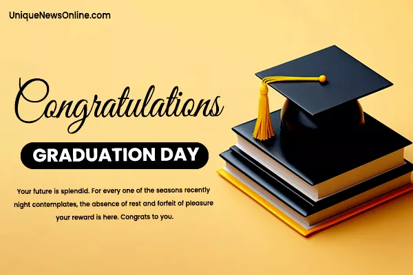 As you celebrate your graduation, may you look back with pride on all you've achieved and look forward with excitement to all that lies ahead. Congratulations, niece!