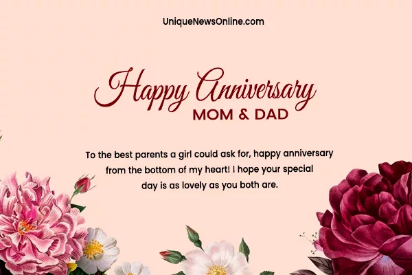 "On your special day, I want to express my gratitude for the love and stability you've provided. Happy anniversary to the couple who defines the true meaning of partnership and commitment."