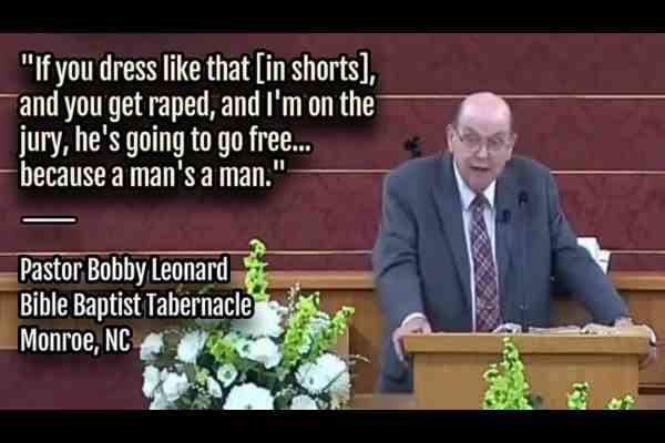 Pastor Bobby Leonard Apologized For His Remarks During Sermon About Sexual Assault