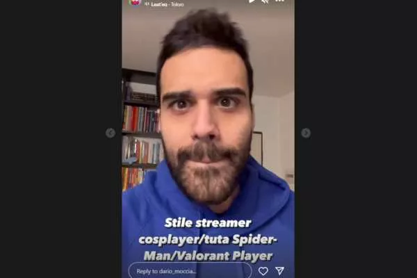 Screenshot of Dario Moccia's Instagram Story after Twitch Ban.