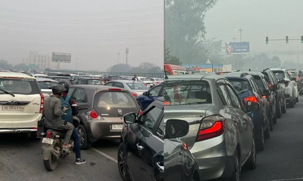 Massive traffic jams at Delhi-Gurugram, Delhi-Noida border amid farmers' protest