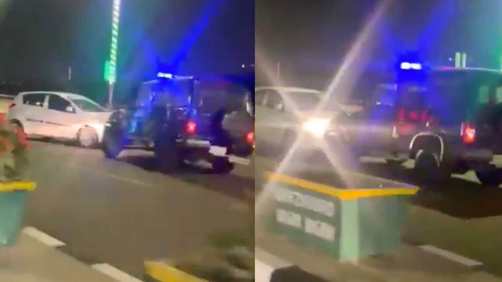 Watch: Hyundai i20, being driven rashly, flees in reverse to evade cops