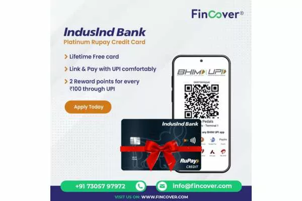 IndusInd Bank Platinum RuPay Credit Card Review by Fincover