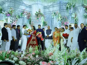 Kharge attends wedding reception of Sharmila's son