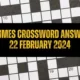 Today LA Times Crossword Answers: February 22, 2024