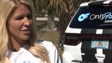 Florida Mom Michelle Cline AKA OnlyFans Model 'Piper Fawn' Banned from School Drop-Off Over Explicit Car Ad