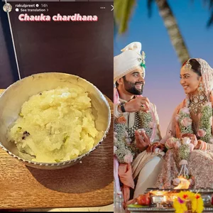 New bride Rakul Preet Singh cooks halwa for Chauka Chardhana ceremony