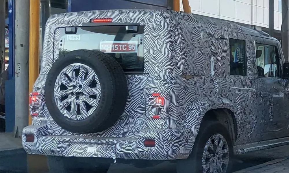 Mahindra Thar 5-door spotted once again, new alloy wheels designed revealed