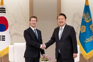 S. Korean President, Meta CEO Zuckerberg discuss cooperation on AI