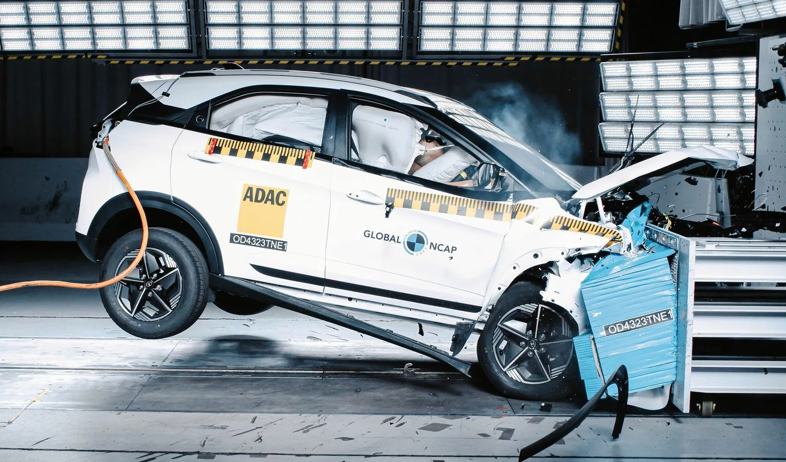 Tata Nexon facelift scores five star safety rating at Global NCAP crash test