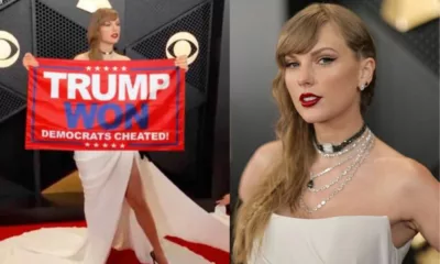 FACT CHECK: Taylor Swift Holding Pro-Trump Flag at Grammys 2024 Viral Video
