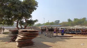Temporary structure at JLN stadium collapses in Delhi, 2 rescued