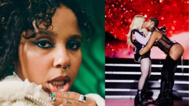 Tokischa and Madonna kiss at Celebration Tour