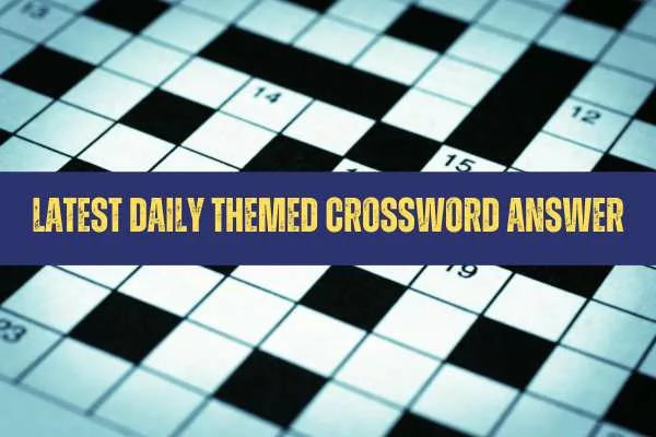 "Apt rhyming word for “chop”" Latest Daily Themed Crossword Clue Answer Today