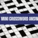 Mattress cover, in mini-golf NYT Mini Crossword Clue Answer Today