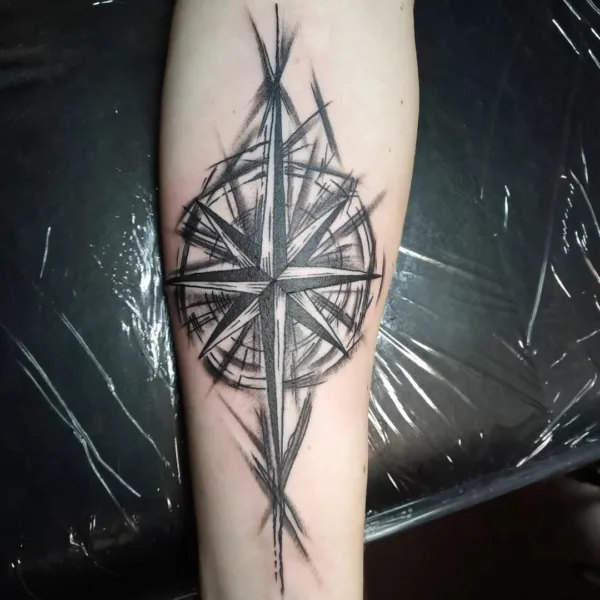 Compass Nautical Star Tattoo Designs