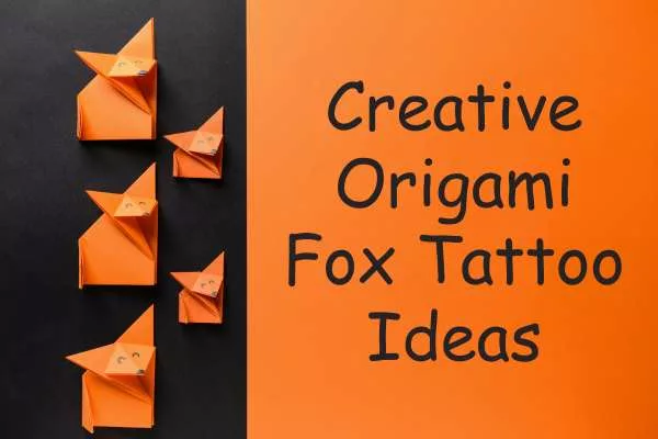 30 Creative Origami Fox Tattoo Ideas