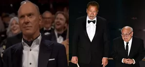 96th Academy Awards: Danny DeVito playfully confronts Michael Keaton
