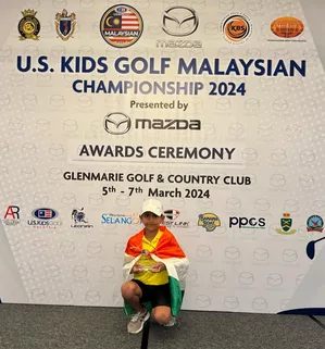 Golf: Divjot wins Boys-8 title, Arshvant 2nd in Boys 13-14 at USKG Malaysian Championships
