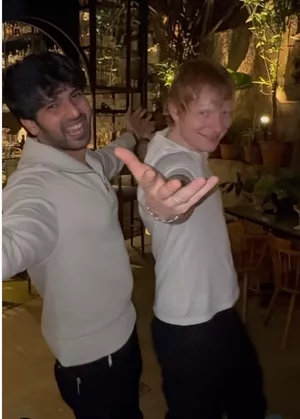 Ed Sheeran, Armaan Malik shake a leg to ‘Butta Bomma’ in Mumbai