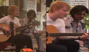 Ed Sheeran treats SRK to private concert, viral video shows him playing 'Perfect'