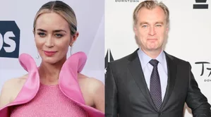 Emily Blunt reveals Christopher Nolan 'loves to gossip'