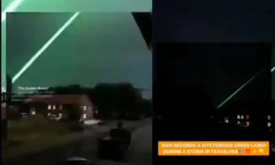 Green Laser spotted in Texas after recent wildfires