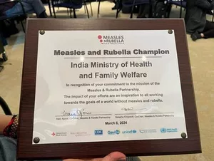 India gets 'Measles & Rubella Champion' award for disease prevention