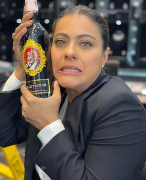 Kajol drops pic with wine bottle, says ‘I may not drink but can get a good laugh’