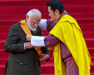 PM Modi gets Bhutan's highest civilian honour; dedicates it to 140 cr Indians (Lead)