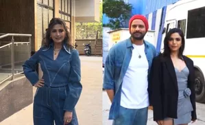 Sonali, Jaideep, Shriya spotted shooting for 'The Broken News' Season 2 in Mumbai