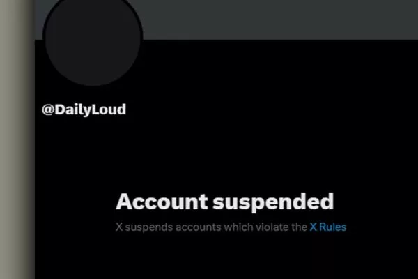 Daily Loud news account gets suspended from Twitter/X, sparks concern among netizens