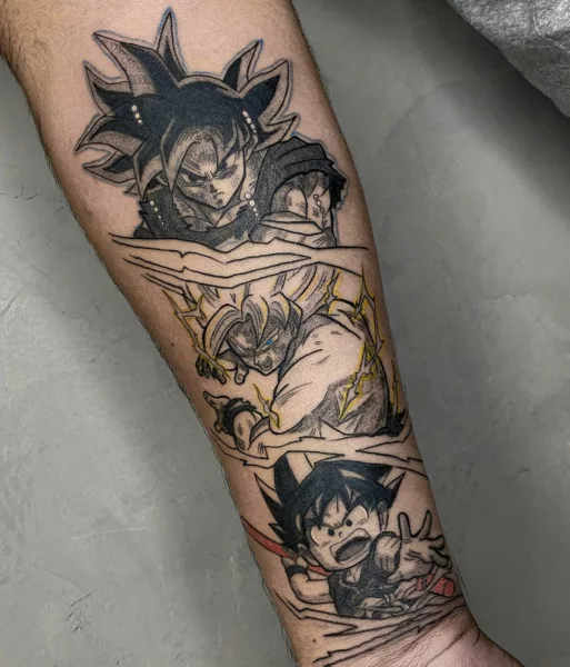 Forearm Goku Tattoo