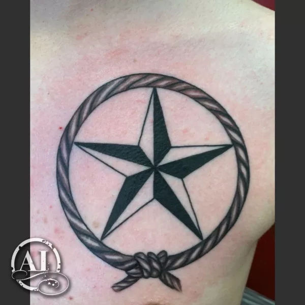 Neat Nautical Star Tattoo Designs