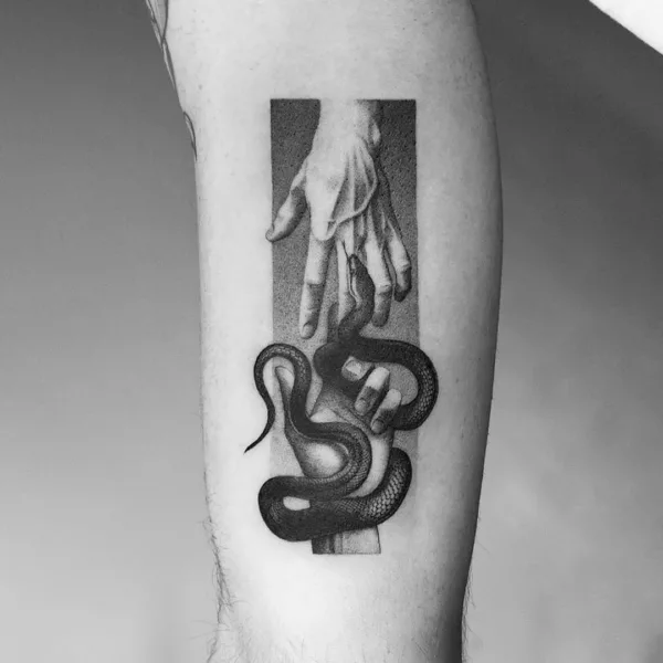 Y2K Trust No One Tattoo Design