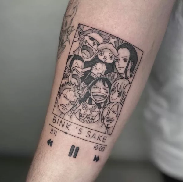 Song Inspo Luffy Tattoo Ideas