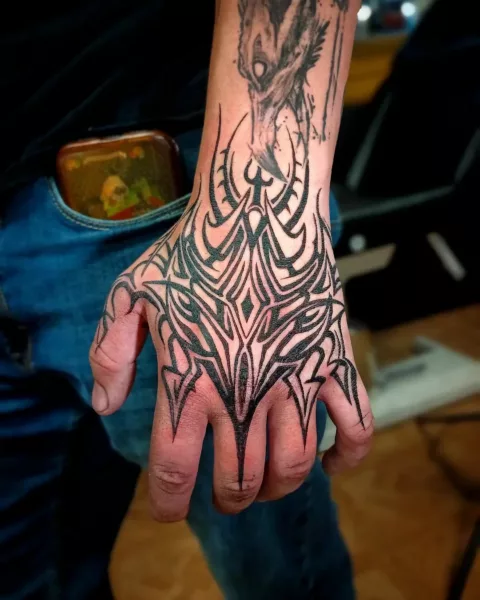 Wrist Baphomet Tattoo Design
