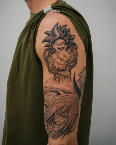 Arm Goku Tattoo