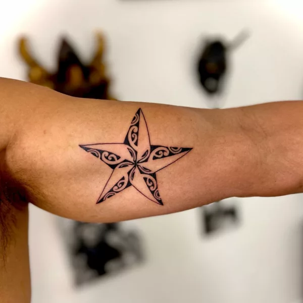 Intricate Nautical Star Tattoo Designs