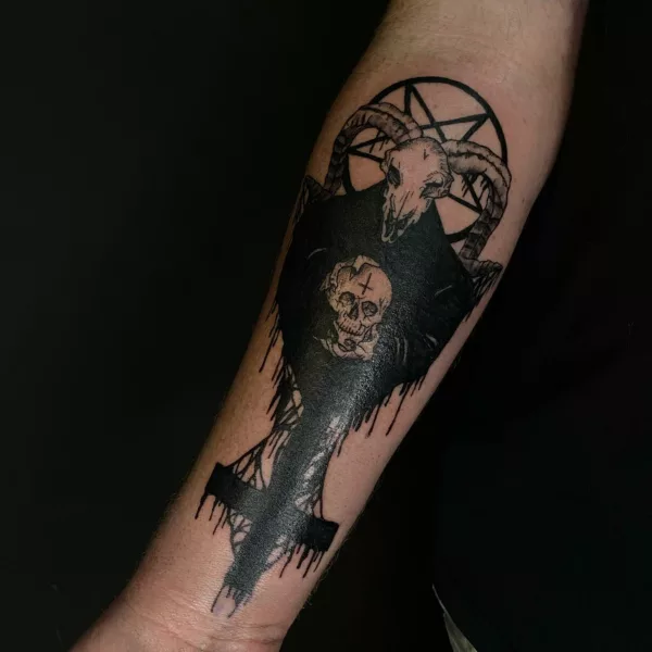 Dark Baphomet Tattoo Design