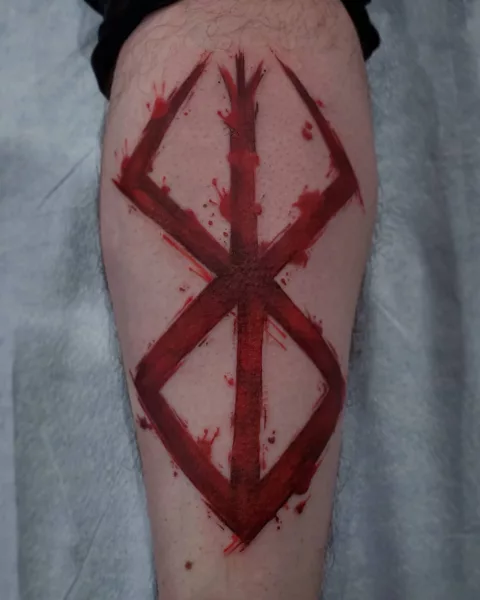 Blood Splash Brand of Sacrifice Tattoo Designs