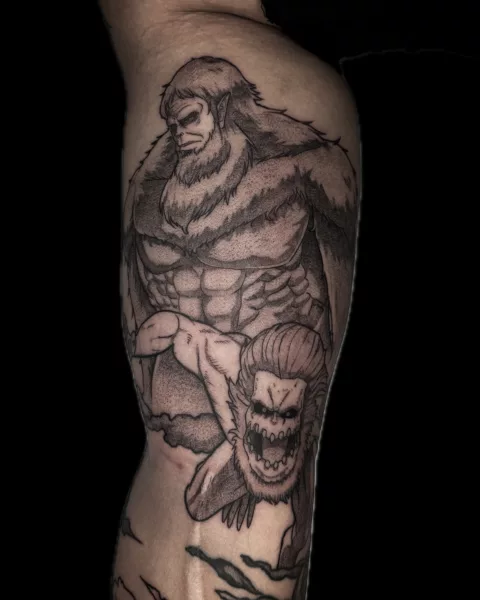 Animalistic Attack on Titan Tattoo Ideas