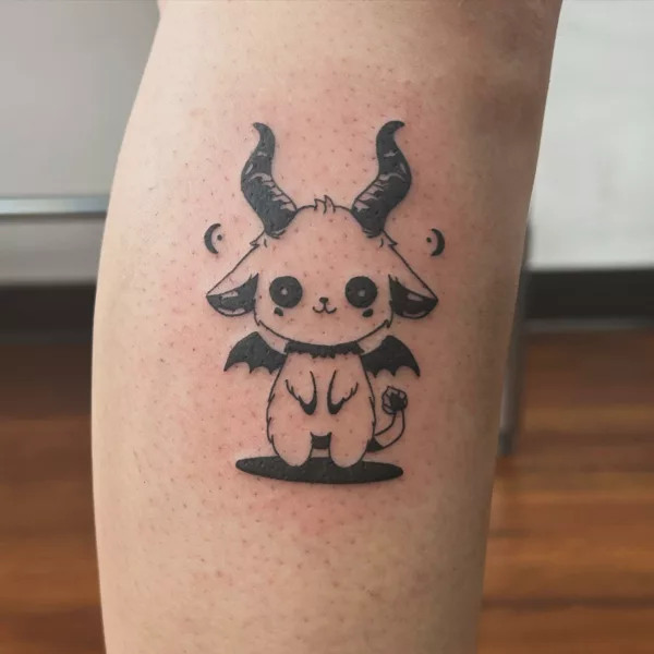 Cute Baphomet Tattoo Design